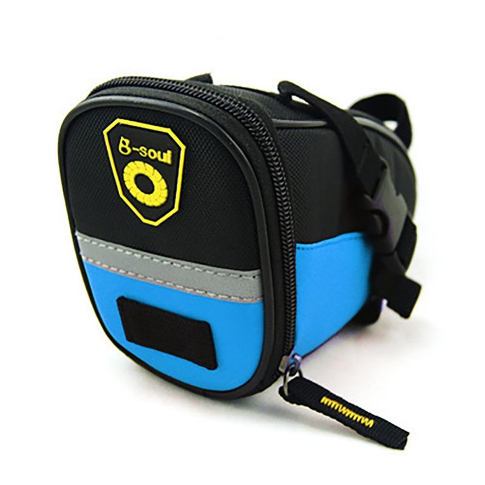 

Shockproof Bicycle Folding Tail Bag Cushion Bag Waterproof Bike Saddle Bag Bike Tail Bag Outdoor чорний