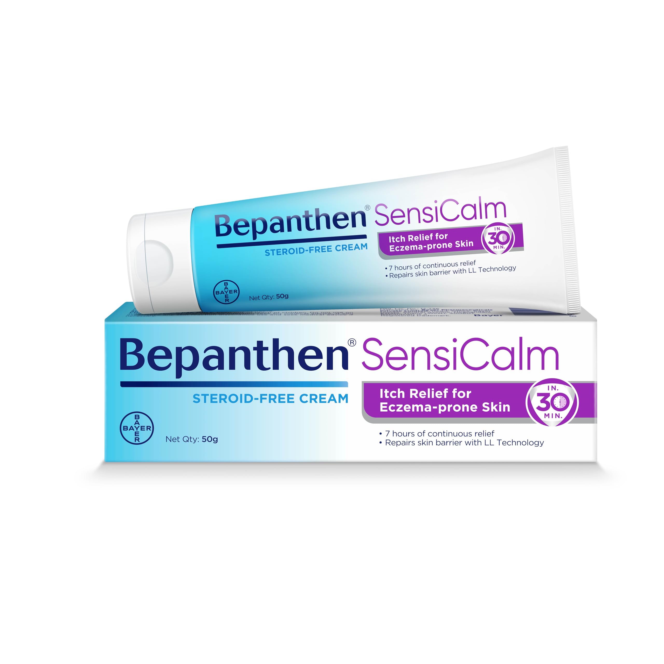 

Крем-увлажнитель Bepanthen SensiCalm для лица и тела, №1 в мире бренд средств по уходу за кожей, Восстанавливающий крем, Крем для снятия зуда при экземе, Для очень сухой и чувствительной кожи