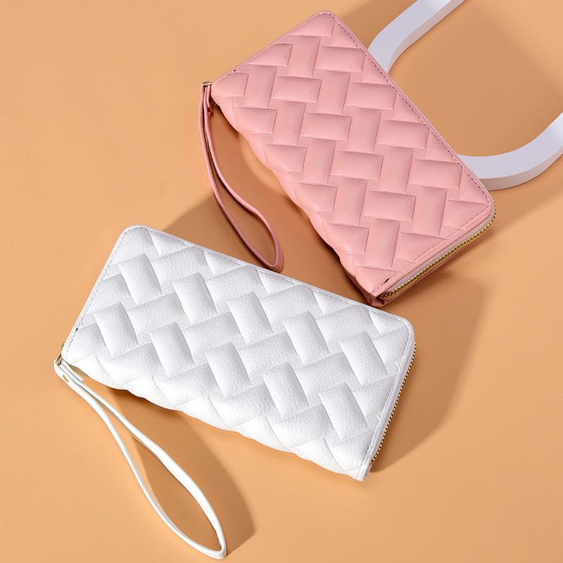 New Korean Style Ladies Wallet Long Multi-card Position Single Zipper Hand-held Bag Wallet Purse Wholesale
