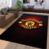 "Manchester United Logo Carpet, Red and Black Fan Home Decor Rug" Suitable for use as an anti-slip for living room bedroom sofas