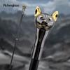 Golden Black Luxury Cat Handle Walking Cane Fashion Decorative Walking Stick Gentleman Elegant Cosplay Cane Knob Crosier 90cm