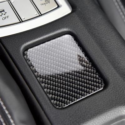 Car Interior Refit Carbon Fiber Seat Heating Button Decorative Frame Modification Trim For Subaru BRZ Toyota 86 Car  Accessories