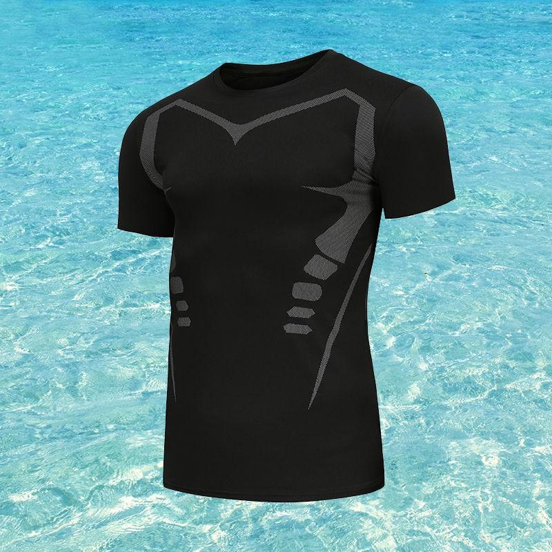Mens UV Protection Rash Guard Set Long Sleeve Pants Short Swimwear Snorkeling Surfing Diving