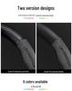 Universal Non-Slip Suede 3D Embossed Genuine Leather Steering Wheel Cover for All Seasons
