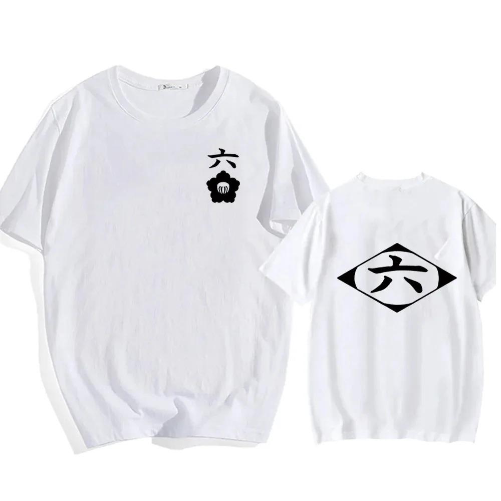 Hot Sale Anime Cotton T-Shirt Bleach Cosplay Shirt Zaraki Kenpachi Unisex Women O-Neck Short Sleeve Tee Fashion Tshirt For Fans