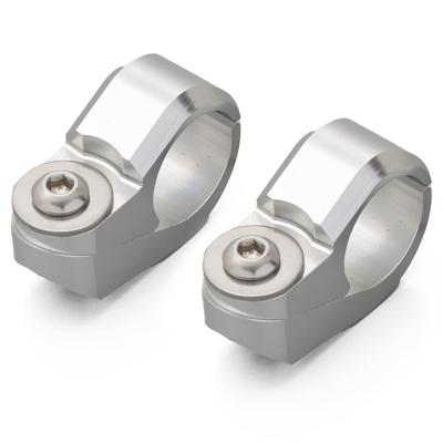 Daytona 99444 Alumínio Billet Acessórios de Barra de Fixação para Motocicleta Conjunto de Fixadores de Travessa 2 Peças Prata