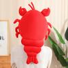 20-80CM Kawaii Cartone Animato Simulazione Anime Peluche Grande Aragosta Peluche Giocattolo Granchio Carino Peluche Cappello Aragosta Bambola Fatta a Mano