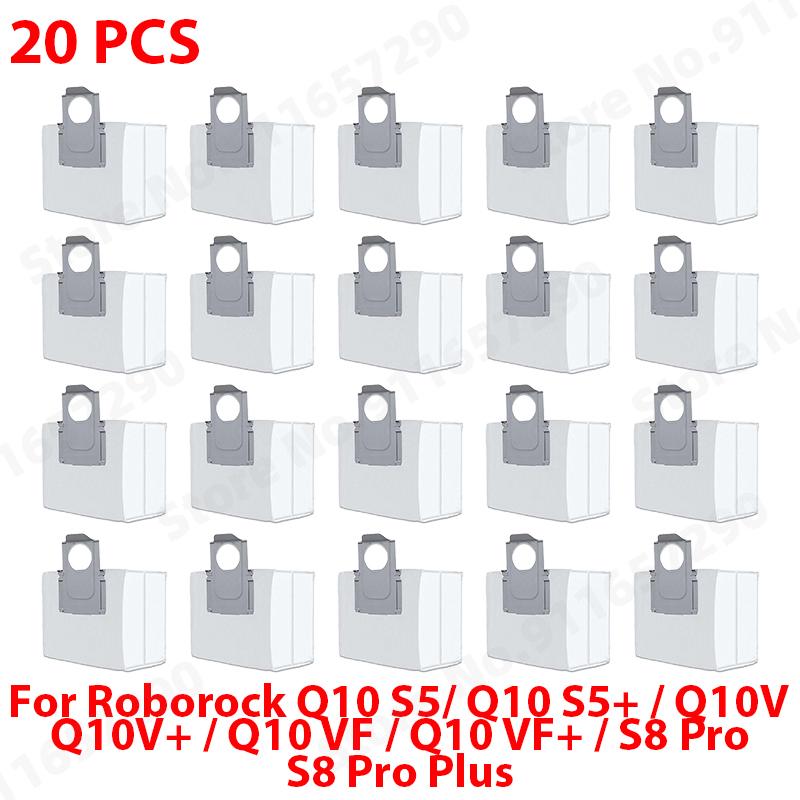 Passend für Roborock Q10 S5 / Q10 S5+ / Q10V / Q10V+ / Q10 VF / Q10 VF+ / S8 Pro / S8 Pro Plus: Haupt-, Seitenbürste, Filter, Wischmopp, Staubbeutel