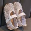 Kids Girls Fragrant Style Flat Shoes, Spring Summer Crystal Shallow Mouth Princess Casual Loafers