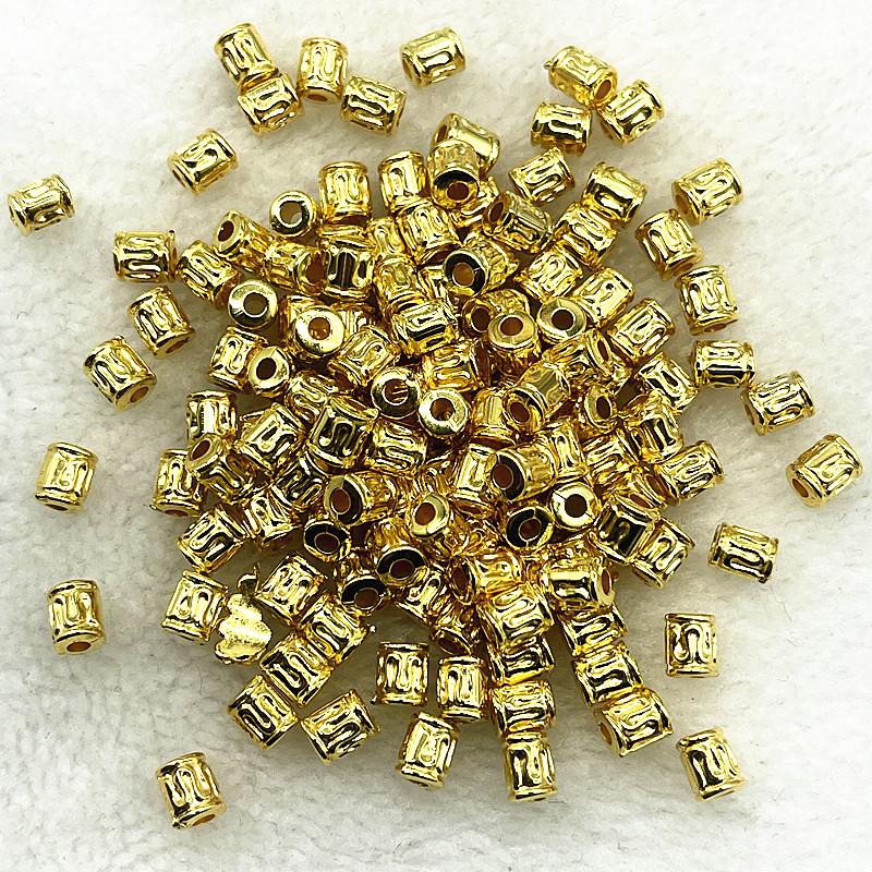 

100pcs/lot 6x5mm CCB Cylinder-shaped Spacer Beads for Jewelry Making DIY Handmade Accessories