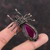Faceted Kashmir Ruby Copper Pendant Wire Wrapped Pendant Handmade Copper Wire Wrap Jewelry Gift For Her Spider Pendant Real Gemstone Jewelry