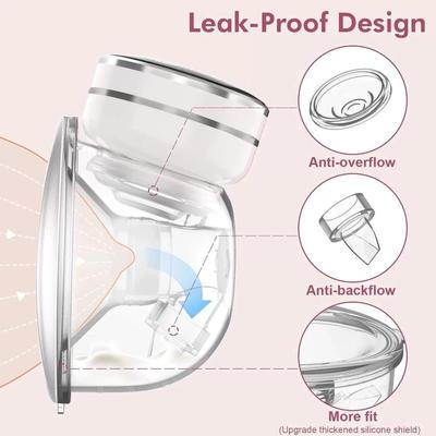 180ML Capacity Electric Breast Pump Intelligent Integrated High Suction Hands Free Breast Pump Massage Painless