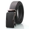 Hong Sheng Frosted Auto-Buckle Edge-Sealed Cowhide Belt Set - Classic Business Casual Men's Trend