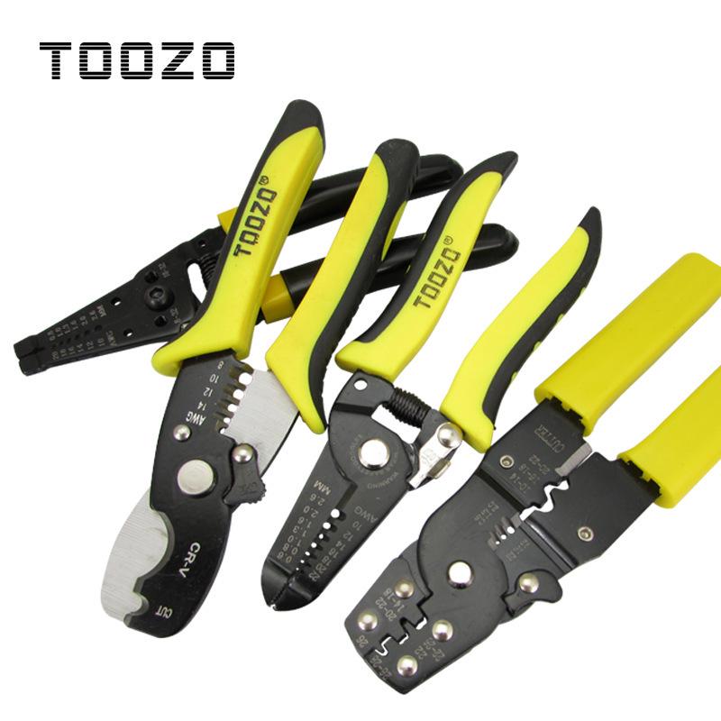 Multi-Purpose Electrician s Wire Stripper & Cutter Pliers 7  Dual Color Handle Pliers