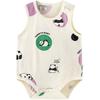 Tongtai Baby Sleeveless Jacquard Mesh Bodysuit