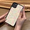Small Reddish Pink Flowers Phone Case Silicone PC+TPU For For IPhone 11 12 13 14 15 16 Plus Pro Max Cover