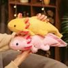 23-80cm Kawaii Colorful Newt Salamander Plush Toy Stuffed Soft Pillows Room Sofa Cushion Cute Axolotl Doll Keychain Pendant Gift
