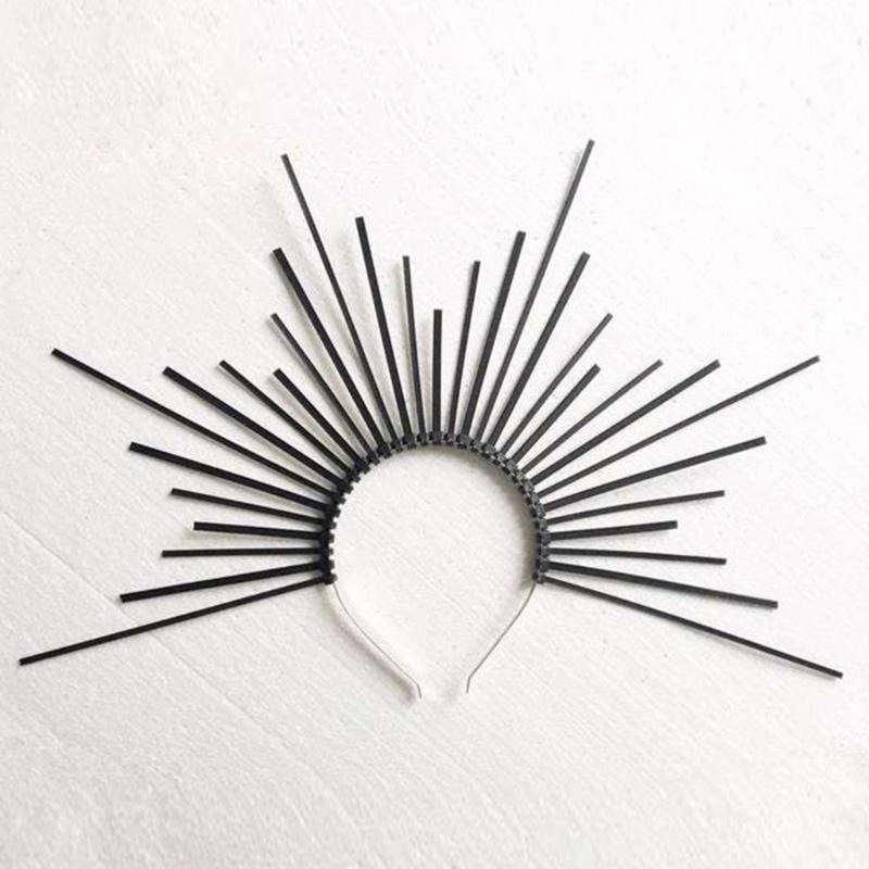 Lolita Halocrown Mary Halocrown Headband Spiked Halocrown Sunburst Greek Baroque Tiara Crown SunGoddess Headpiece