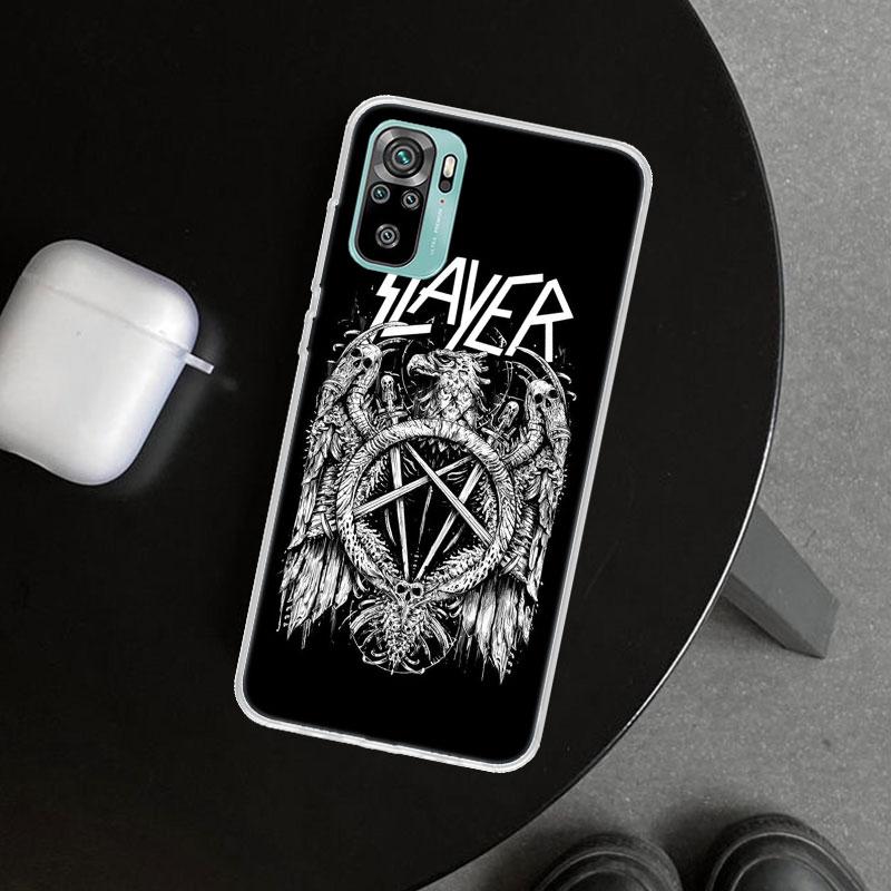 Slayer Heavy Metal Rock Band Phone Case Cover for Xiaomi Redmi Note 15 14 13 12 11 Pro Plus 14S 12S 11S 11T 11E 10S 10 Customize