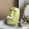 Creative Moai Tissue Holder Box – Decorative Cover Dispenser Facial Paper Easter Island Sculpture