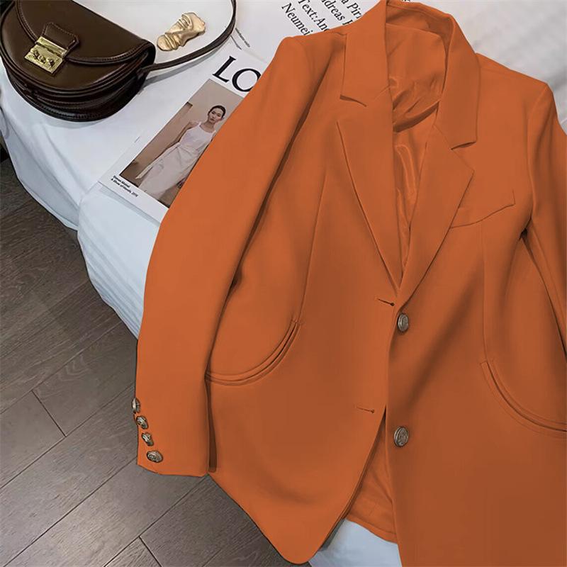 Formal Blazers Suit Jacket for Women Solid Color Long Sleeve Blazers