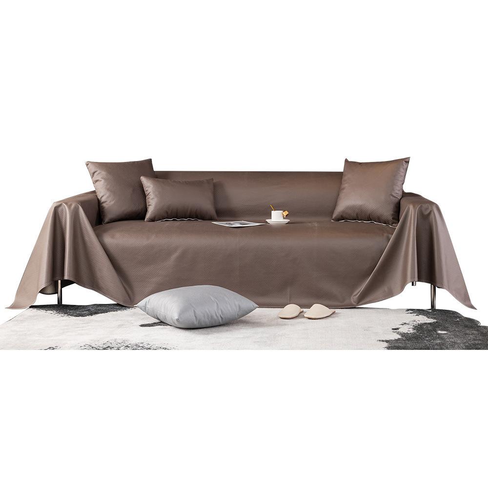 Simple Waterproof Sofa Towel New Urine-Proof Anti-Scratching Four Seasons Universal Non-Stick Wool Sofa Cover Towel Faux Leather Autumn and Winter