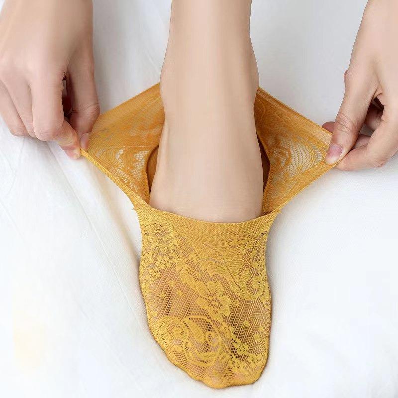 Summer Lace Flower Short Sock Invisible Low Cut Women Sock