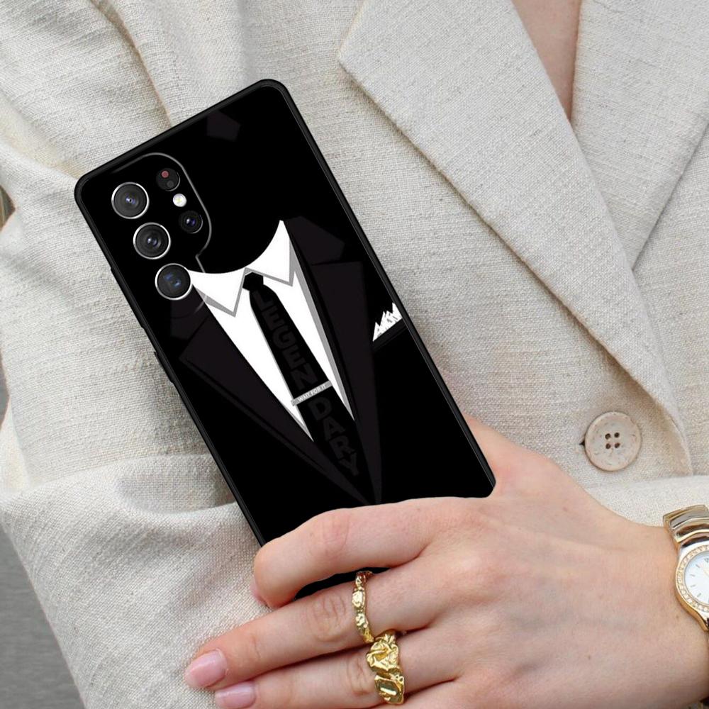 Man Suit Shirt Tie Cell Phone Case for Samsung Galaxy S26 Ultra S25 S24 S23 S22 S21 S20 Note10 Cover