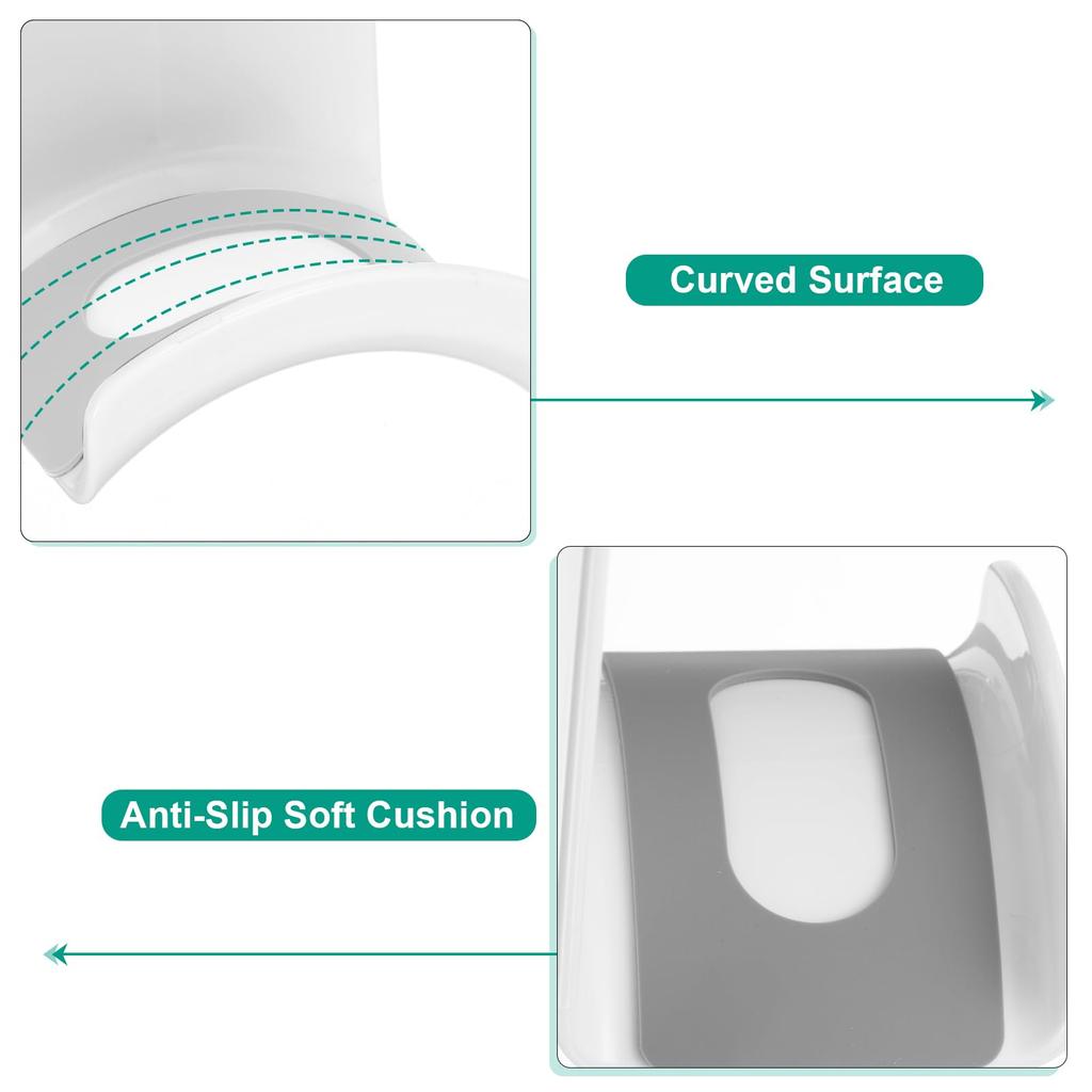 uxcell Headphone Stand, 4-Piece ABS Headset Holder, Adhesive Headphone Holder Hook Mount Headphone Hanger Hook for Gaming Headphones and Earphone