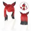 Anime Alastor Hazbin Costume Cosplay Perruque Hôtel Radio Démon Cosplay Veste Rouge Chemise Pantalon Gants Cravate Uniforme Halloween Complet