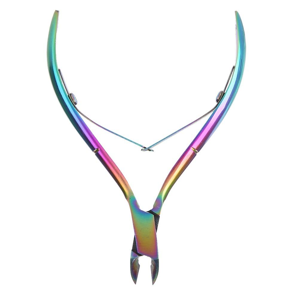Durable Cutter Stainless Steel Cuticle Scissors Colorful Cuticle Trimming Nippers For Toenails