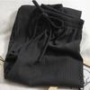 Pantaloni a Gamba Larga Estivi Larghi Sottili Drappeggiati Dritti Casual da Donna