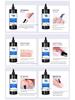 Gel Nail Polish Kit: Long-Lasting Base, Reinforcement, Tempered Top Coat, and Extension Building Gel for Salons.