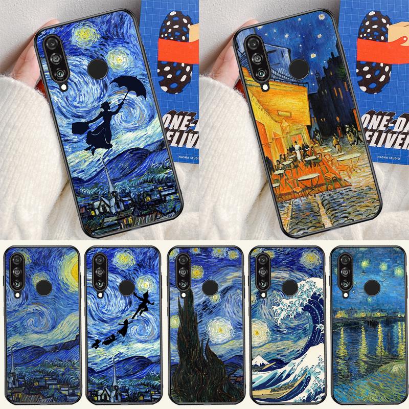 Van Gogh Starry Sky For Huawei Nova Y91 Y90 Y60 Y70 Y72 Y61 9 10 SE 12i 12s 11i 5T P60 Pro P20 P30 P40 Lite Case