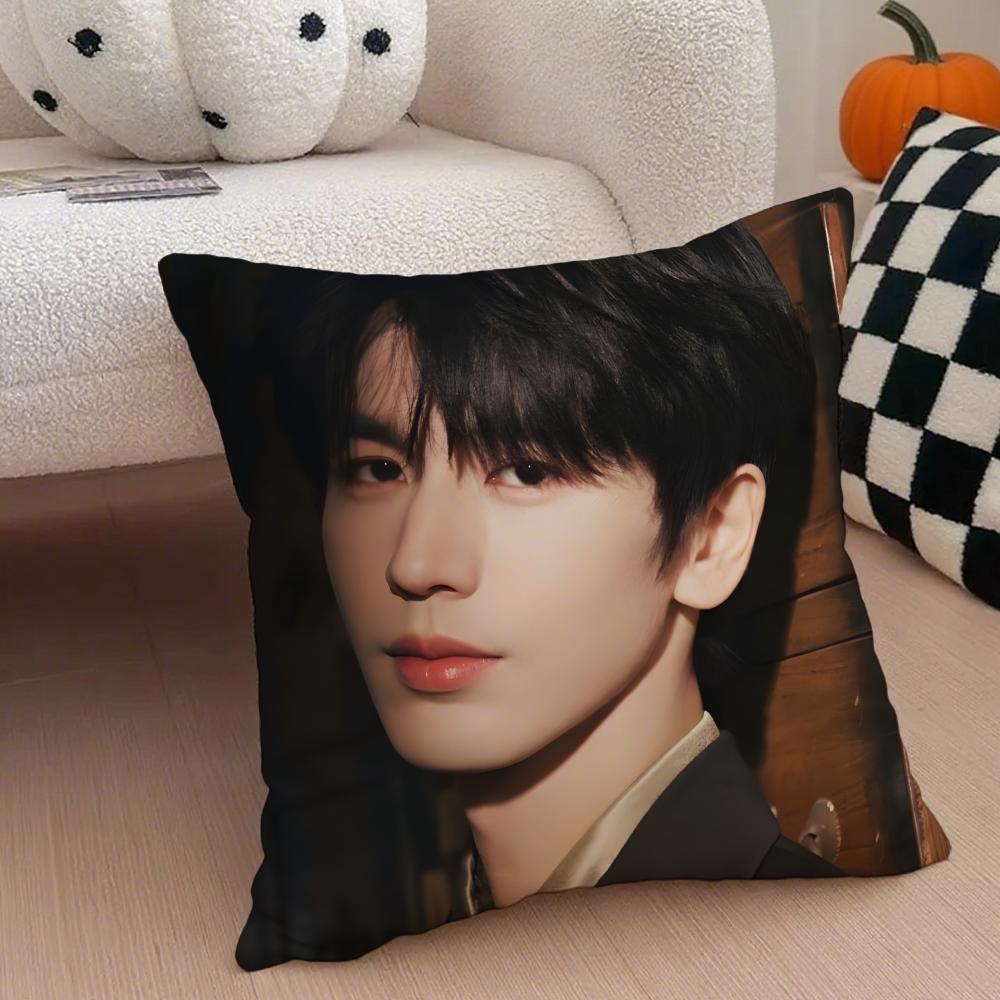 Handsome Versatile Chinese Actor ZZhangLingHe Cushion Cover Throw Pillow Cover Hidden Button Durable Polyester Chair Cushion