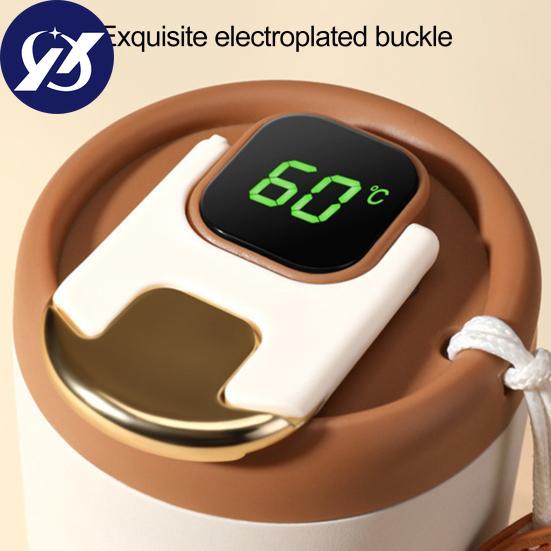 450ml protiskluzový šálek na kávu Inteligentní displej teploty Praktická přenosná termoláhev na pití