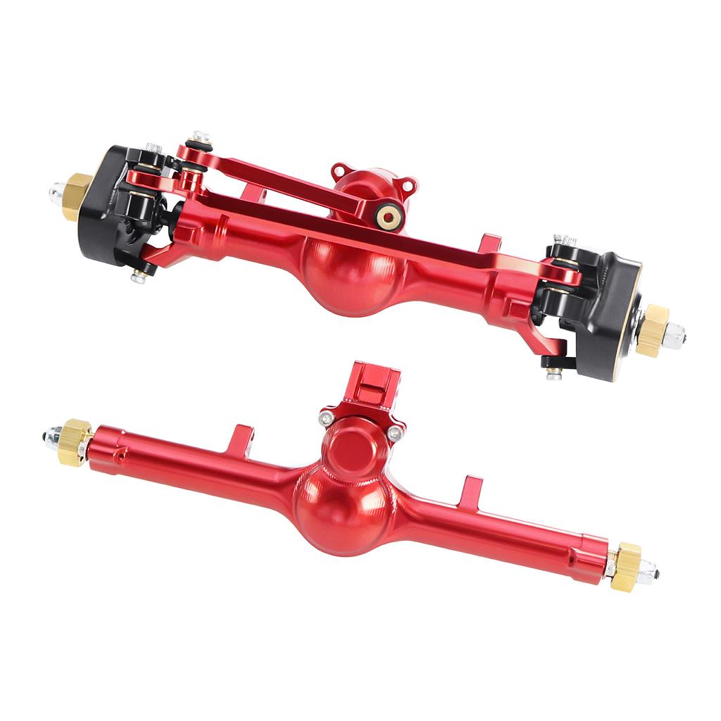 Aluminum Planet Axles Lsokinetic 3-Section CVD Brass Steering Knuckles Max.52° for 1/24 Axial SCX24 C10 JLU Gladiator Bronco