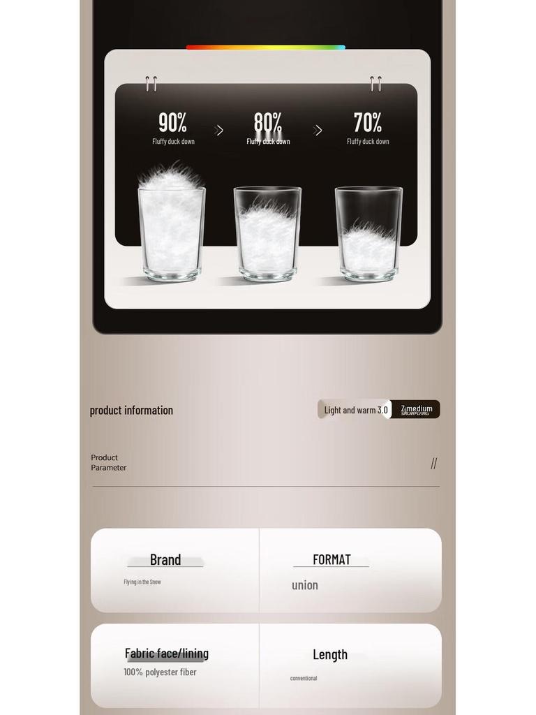 SNOWFLYING Women's Short Hooded Down Parka