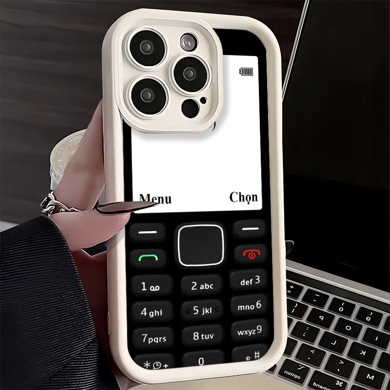 Phone Case for iPhone 17 Air 16E 15 16 Pro Max Funny Retro Callphone Cover 14 Plus 13 12 Mini Soft Shell Silicone Fundas