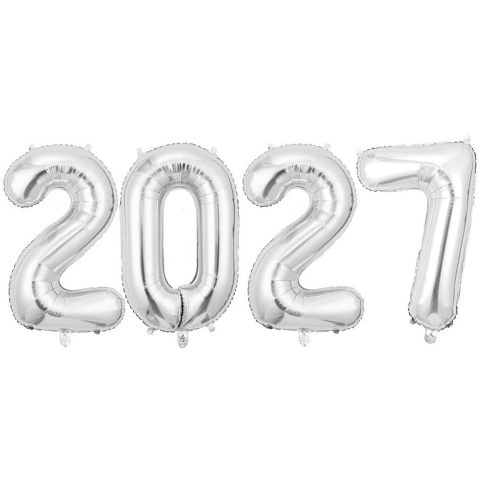 Large Size 2027 Number Foil Balloons Photo Props Home Decor Balloons Number Balloons Party Decor
