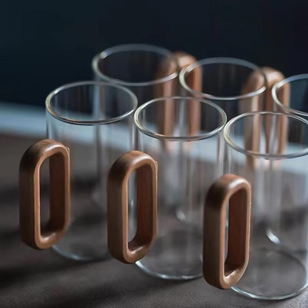 Heat-Resistant Glass Coffee Cup 350ml Tea Cup INS Mug  Office