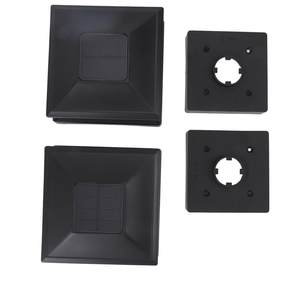 Solar-Außenpfostenleuchte Wasserdicht LED Zaun Deckel Leuchte für Terrasse und Villen Weiß Gelb