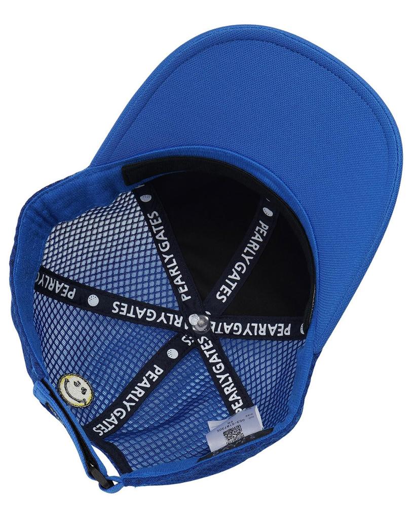 PEARLY GATES Unisex Mesh Cap (Brand Logo, UV Protection) / Golf Hat / 053-5187305 110_Blue FR