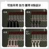 1pc Solid Wood Clothes Hanger with 8 Hooks and Hooks Underwear Suspender Clothes Rack Special Clothes Hanger