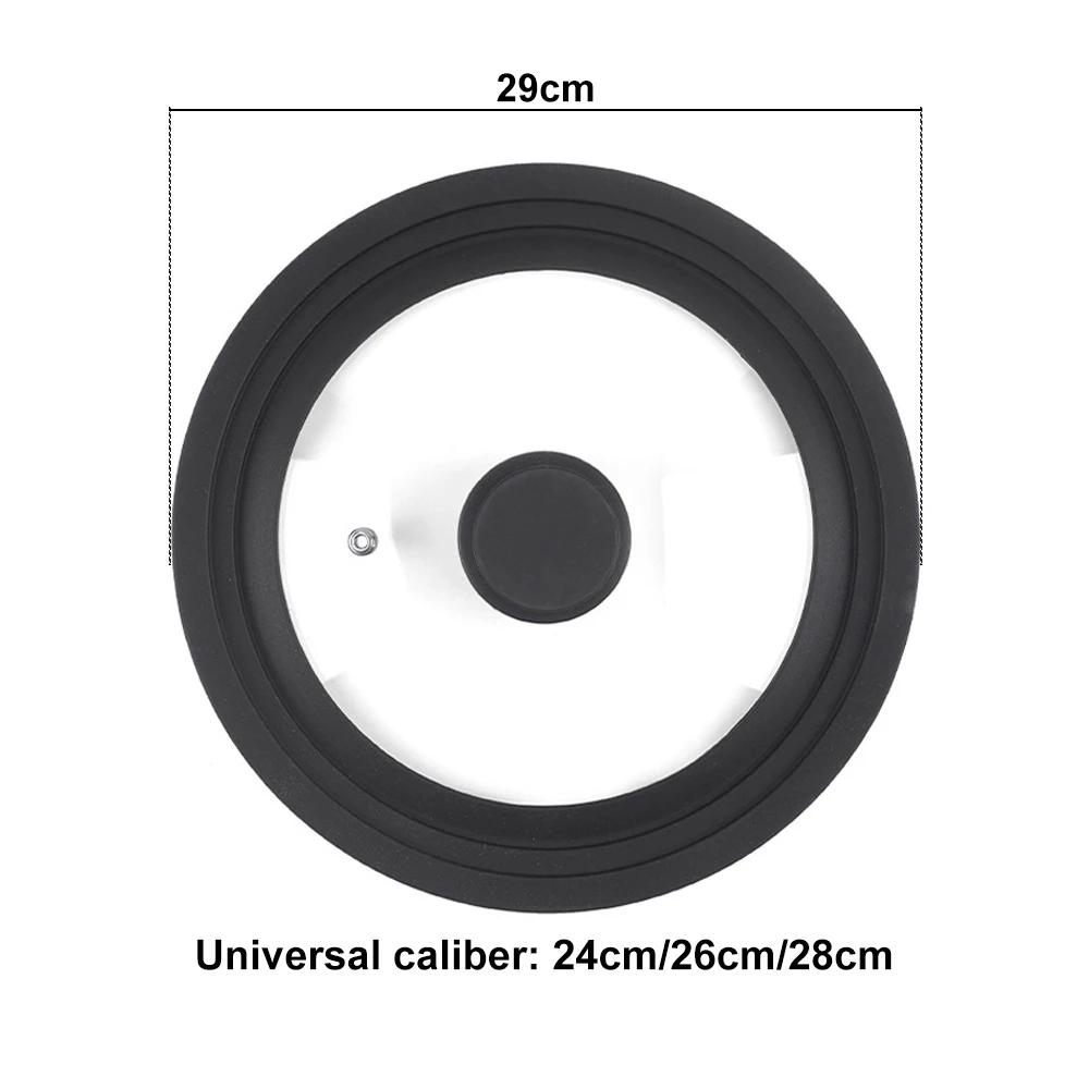 Food Silicone Pot Handle Lid Stove Protector Cover Tempered Glass Pan Non-stick Cookware Caps Kitchen Kitchenware Accessories