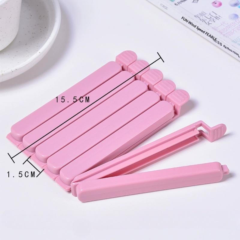 10Pcs Food Bag Sealing Clips Plastic Bag Colorful Sealing Clips For Kitchen Snack Coffee Potato Chip Food Storage Bag