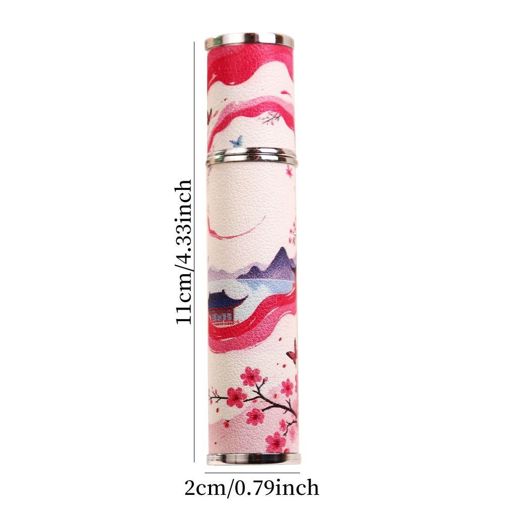 PU Leather Perfume Bottle Empty 10ml Cosmetic Container Leak-proof Refillable Ultra-fine Mist Fragrance Container Travel