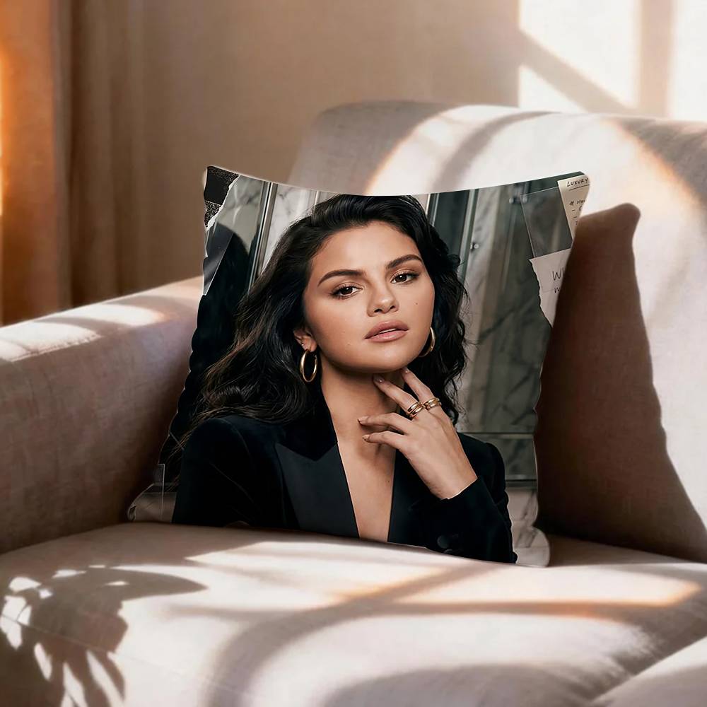 Sweet Girly SSelena Gomez Pillow Case Pattern Printed Pillowcase For Living Room Sofa Cushion Cover
