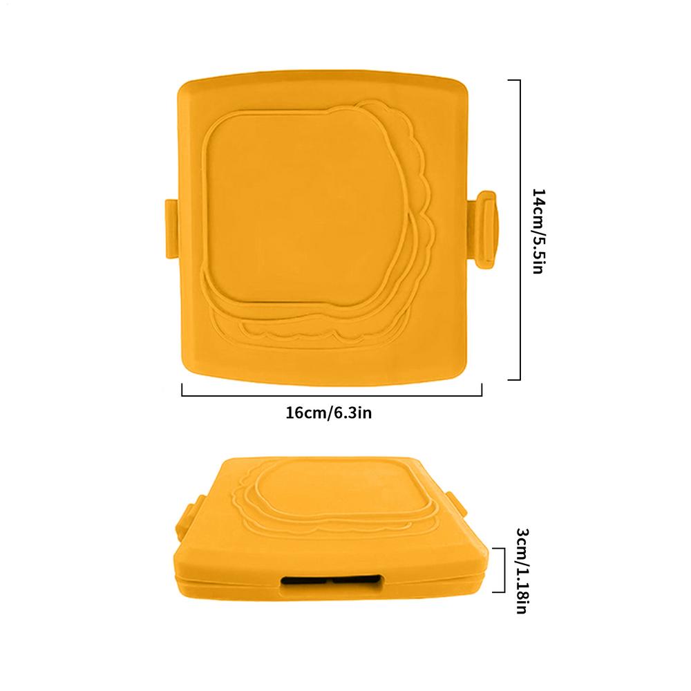 Food Grade Silicone Easy-to-Use Microwave Sandwich Maker With Adjustable Silicone Straps Quick Even Cooking For Crispy Toaster оранжевый