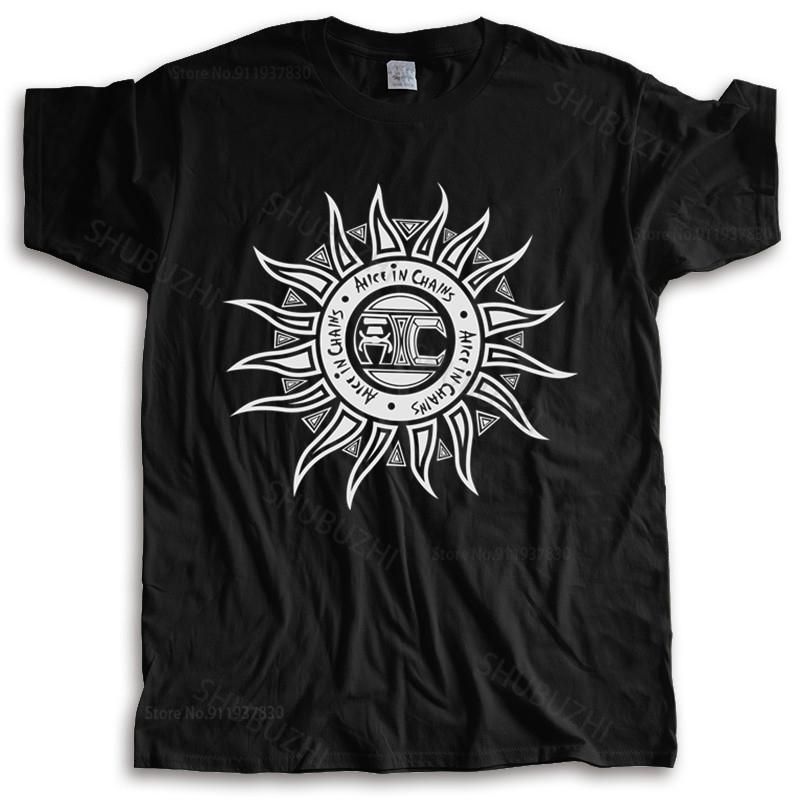 T-shirt Cotton Tees ALICE IN CHAINS SHIRT ROCK HEAVY METAL GRUNGEALTERNATIVE MUSIC ALBUM Brand Top Tees Unisex Teeshirt